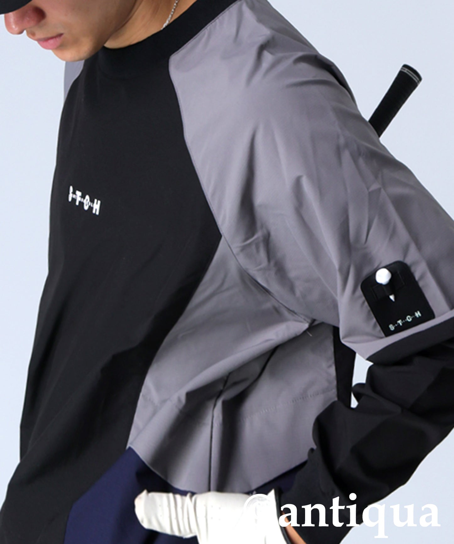 ANTIQUA GOLF×STCH Color-Blocked Tops Men's