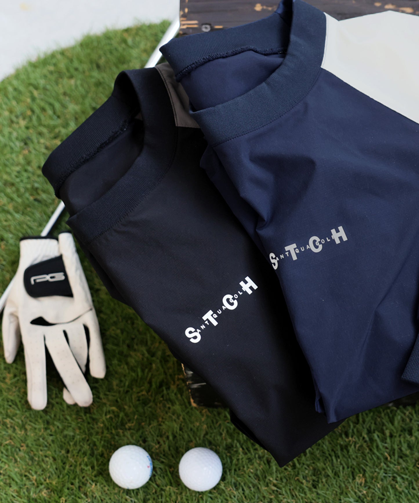 ANTIQUA GOLF×STCH Color-Blocked Tops Ladies