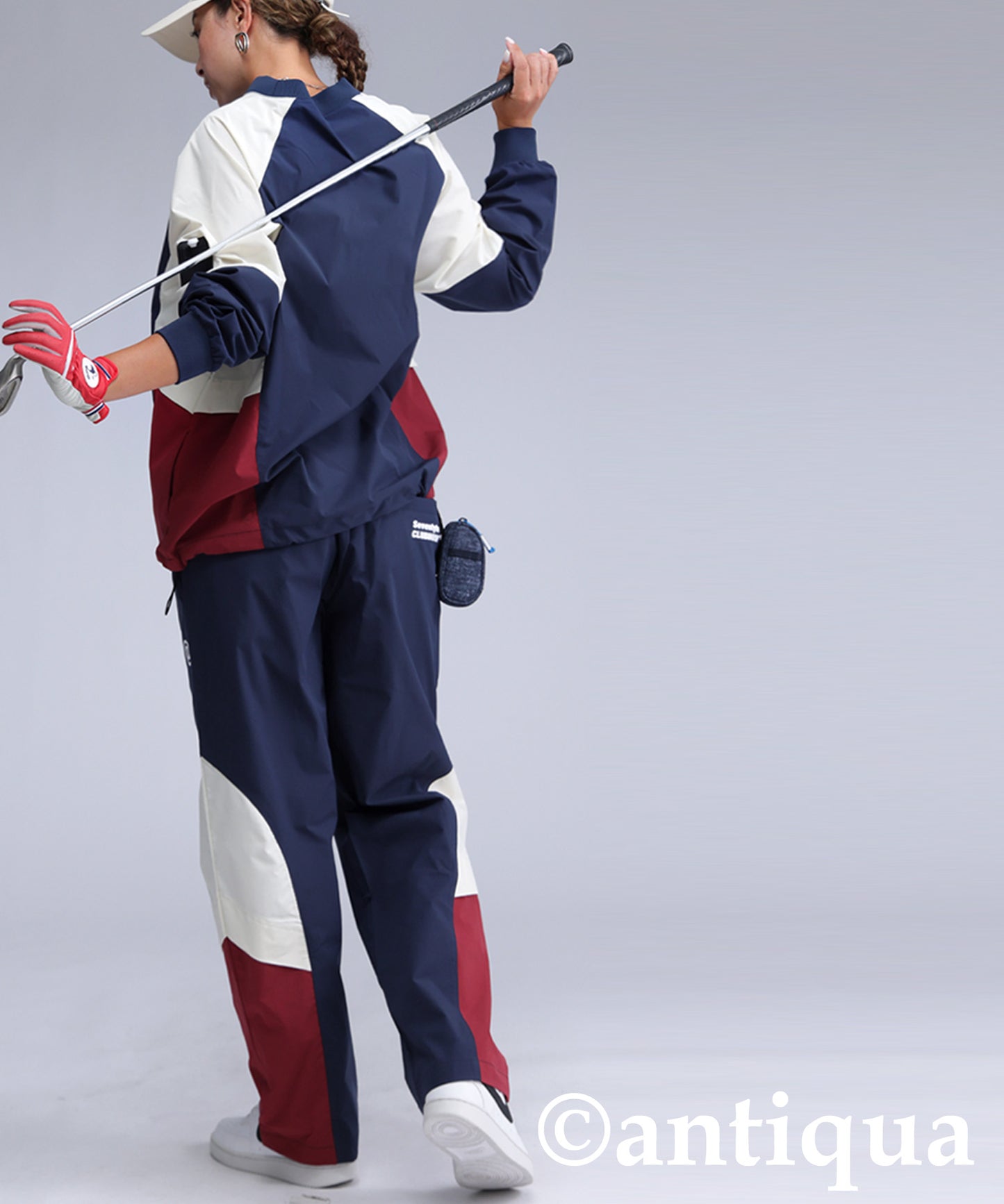 ANTIQUA GOLF×STCH Color-Blocked Tops Ladies