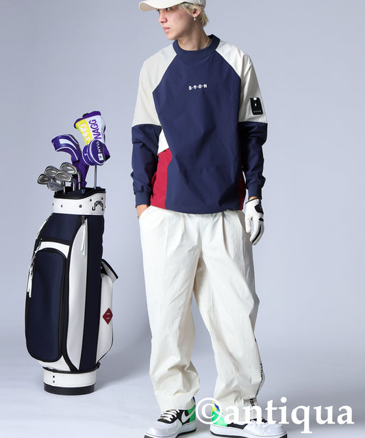 ANTIQUA GOLF×STCH Color-Blocked Tops Men's