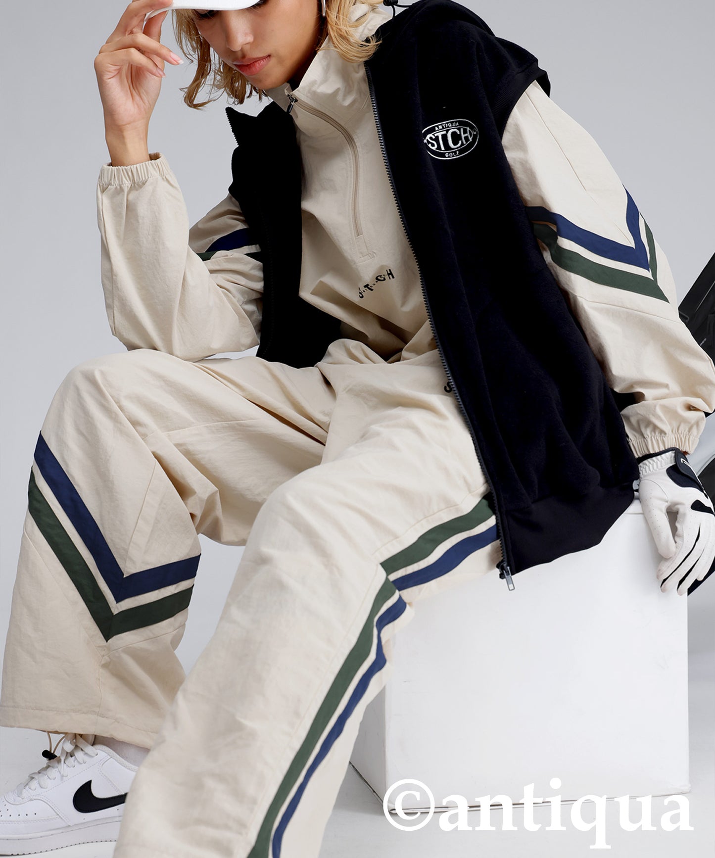 ANTIQUA GOLF×STCH Wide Pants Ladies