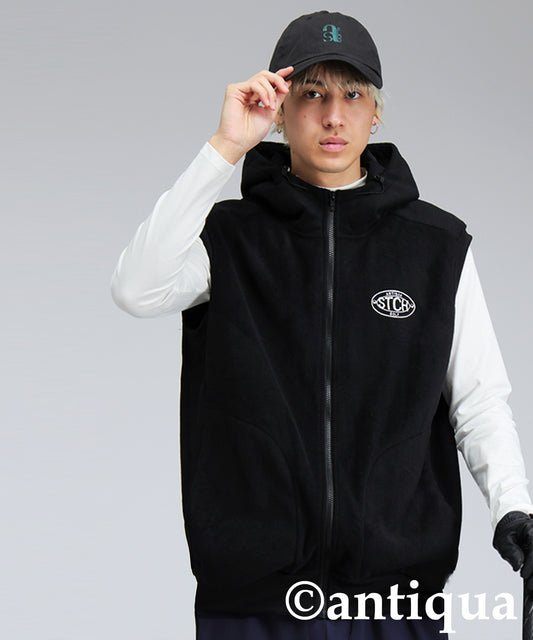 ANTIQUA GOLF×STCH Hooded Logo Vest Men's