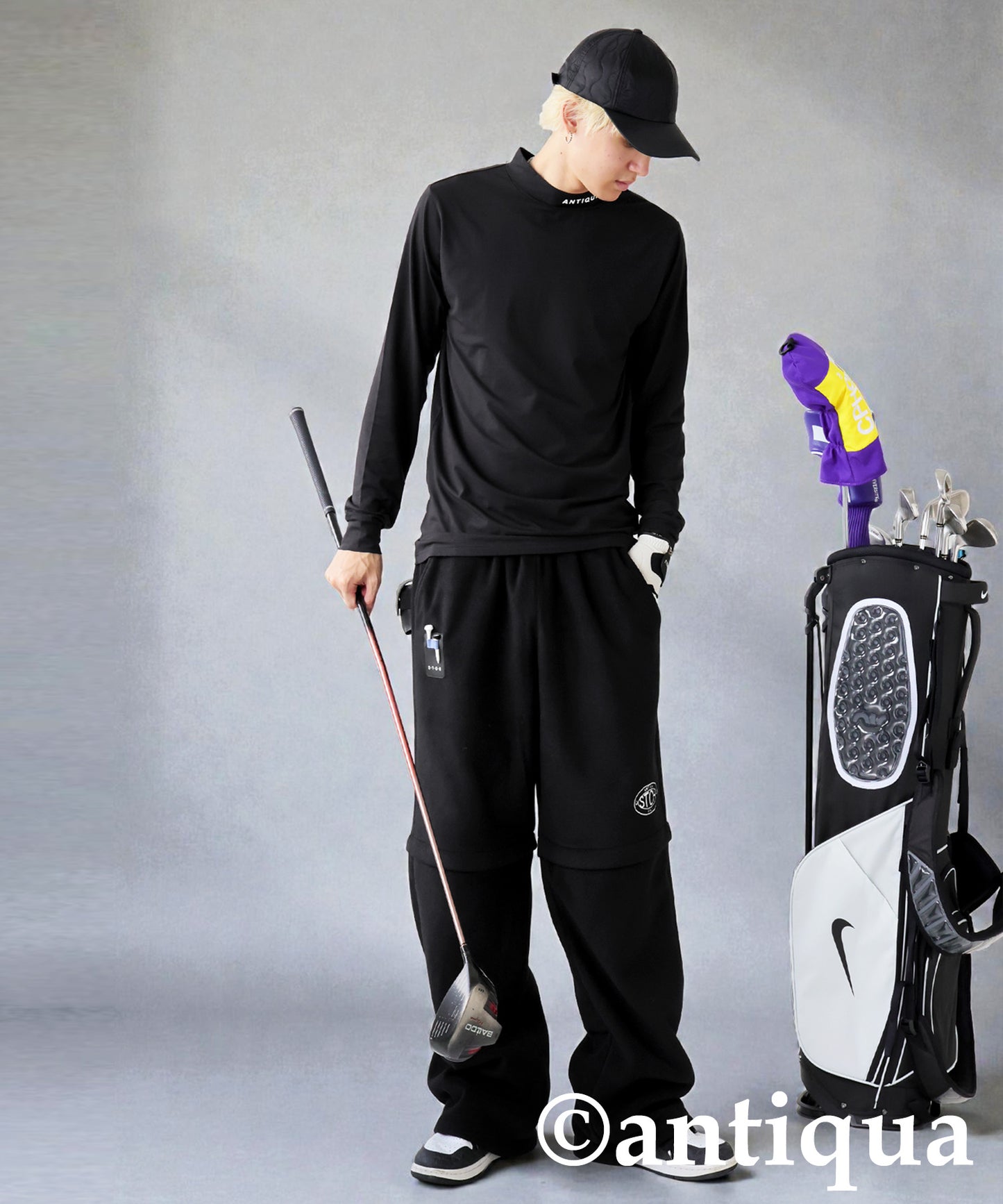 ANTIQUA GOLF×STCH Fleece-Lined Pants Men's