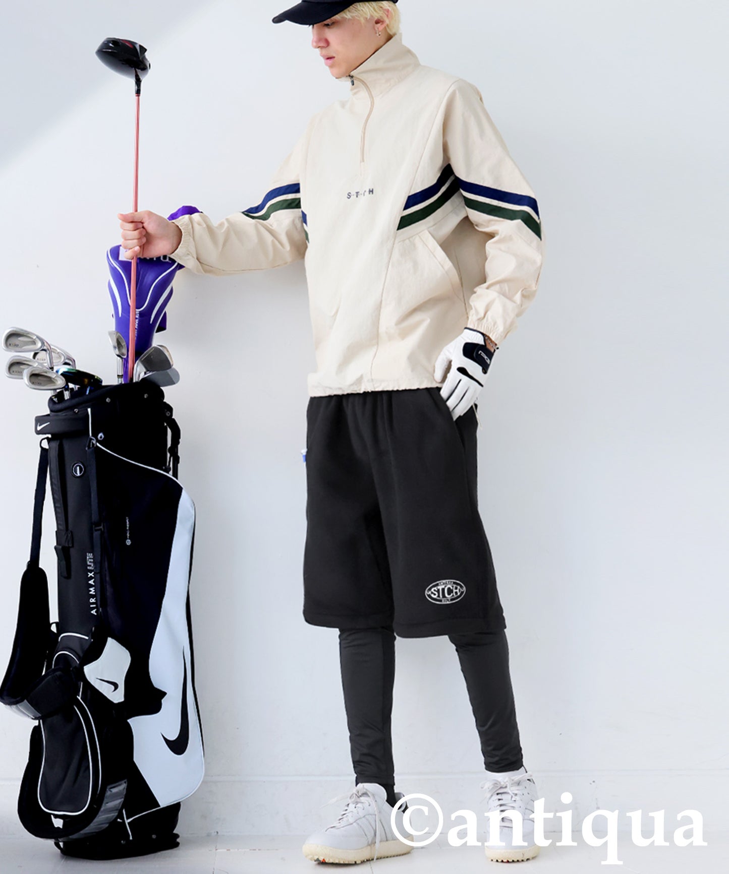 ANTIQUA GOLF×STCH Fleece-Lined Pants Men's
