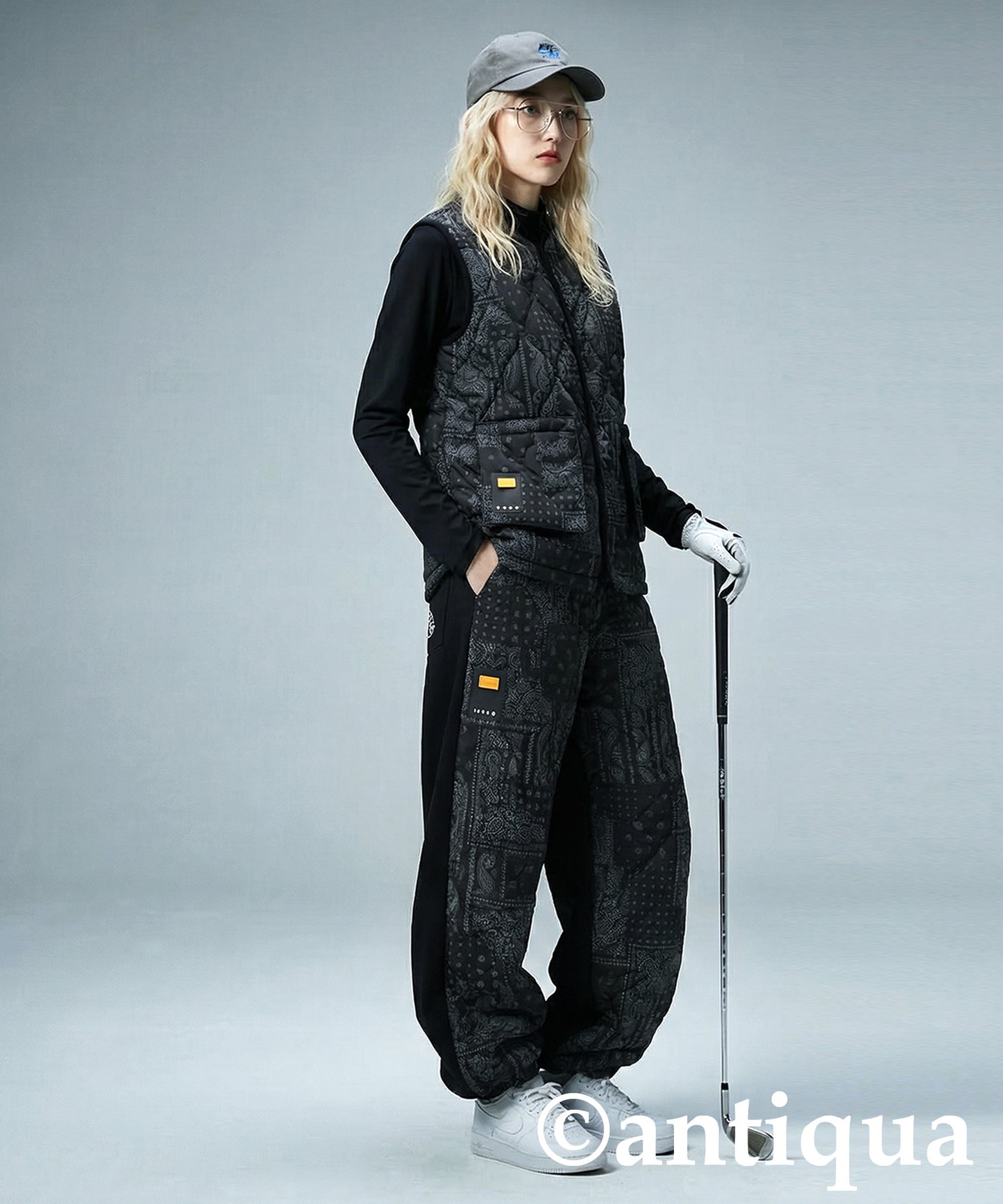 ANTIQUA GOLF×STCH Padded Vest Ladies