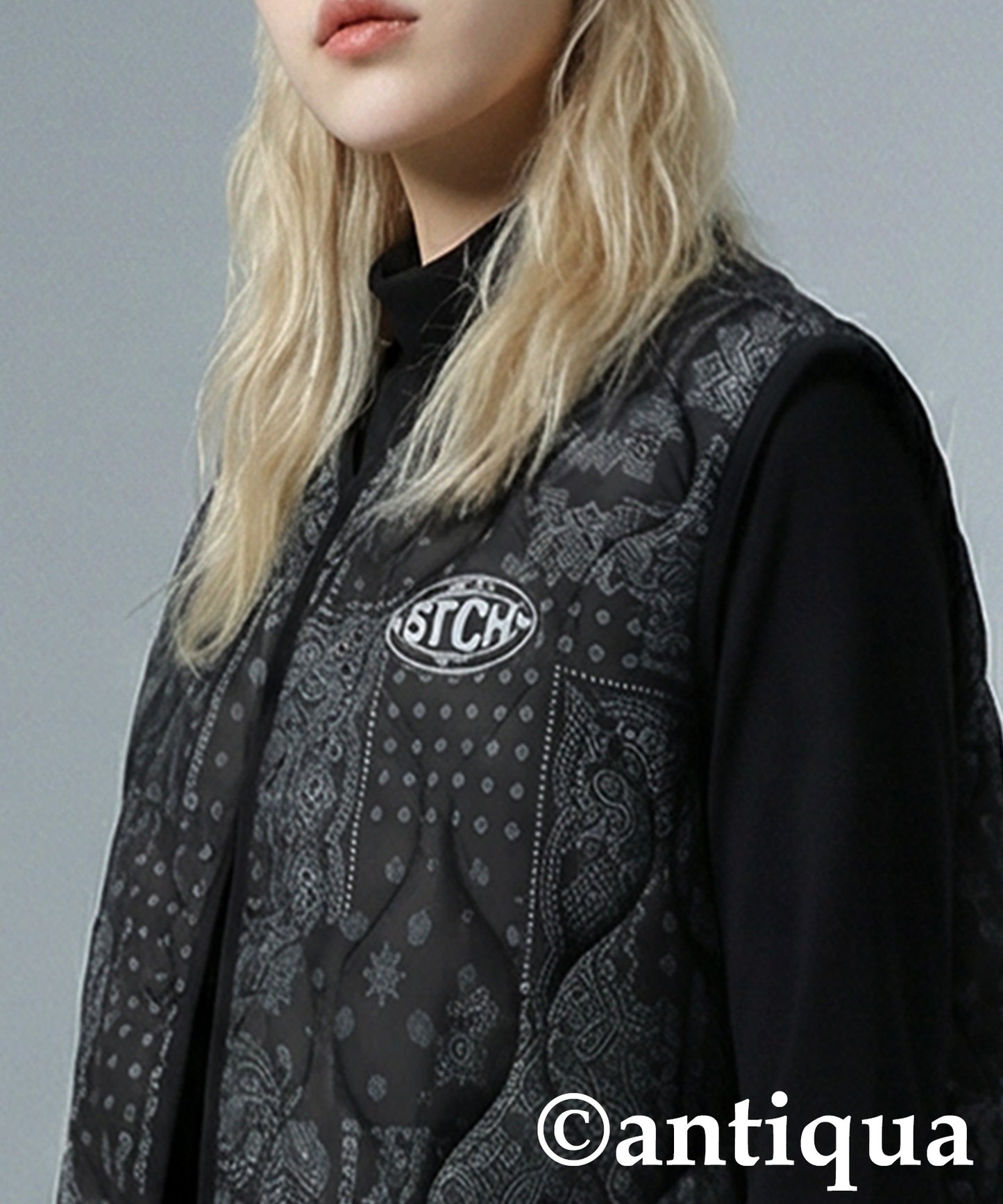 ANTIQUA GOLF×STCH Padded Vest Ladies