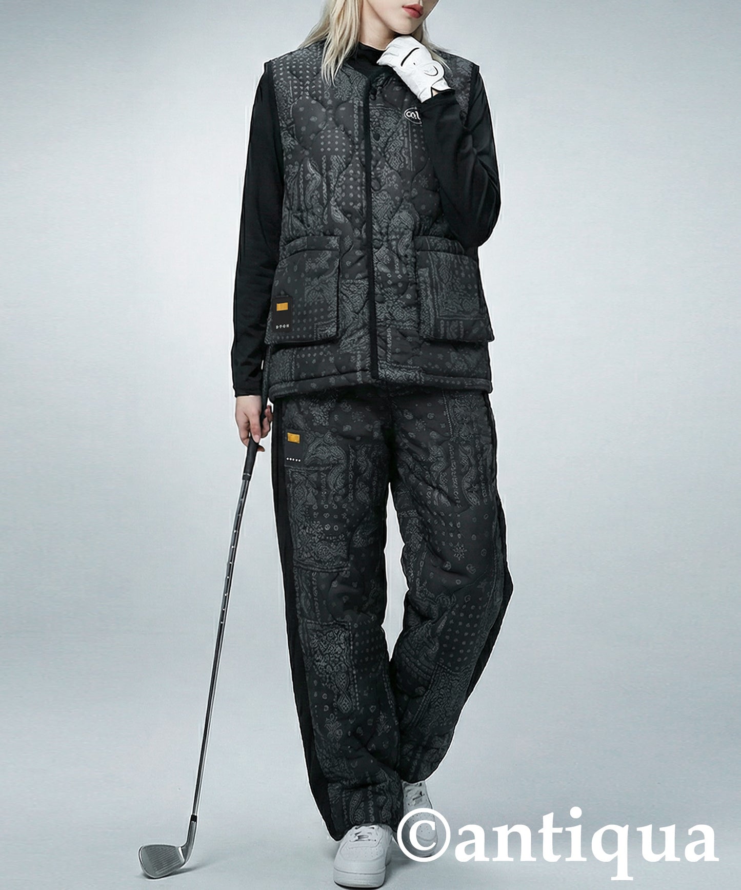 ANTIQUA GOLF×STCH Padded Vest Ladies