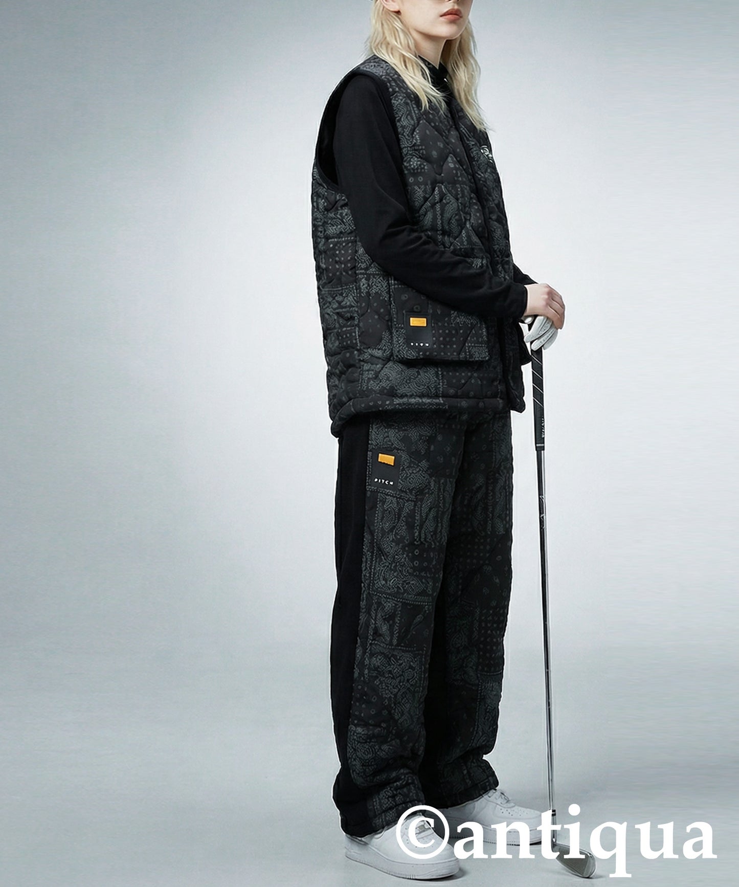 ANTIQUA GOLF×STCH Padded Vest Ladies