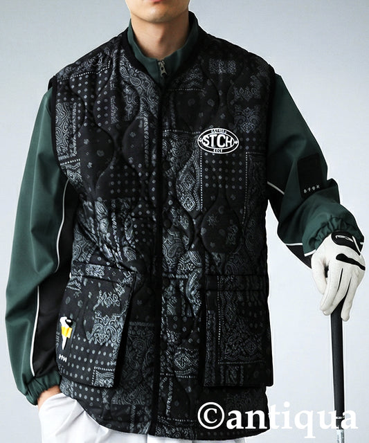 ANTIQUA GOLF×STCH Padded Vest Men's