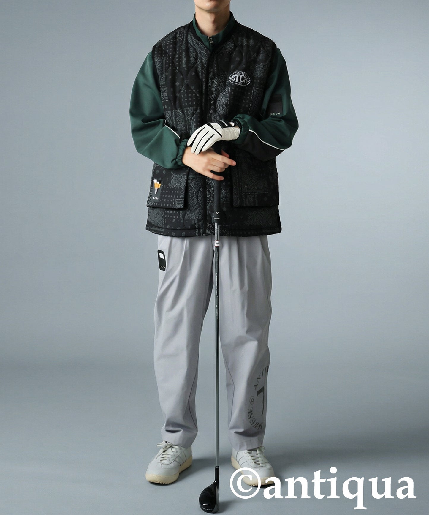 ANTIQUA GOLF×STCH Padded Vest Men's