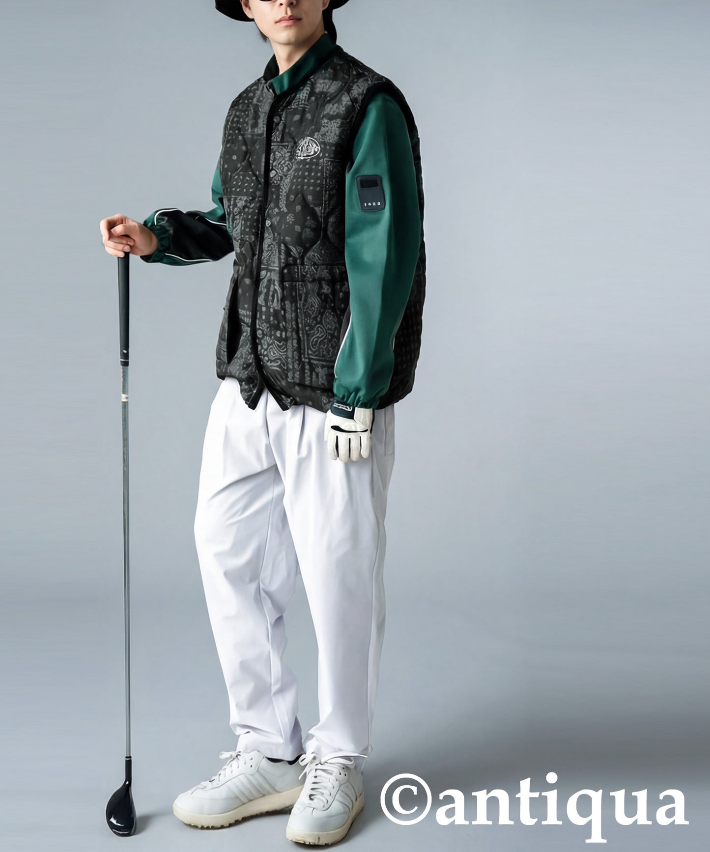 ANTIQUA GOLF×STCH Padded Vest Men's