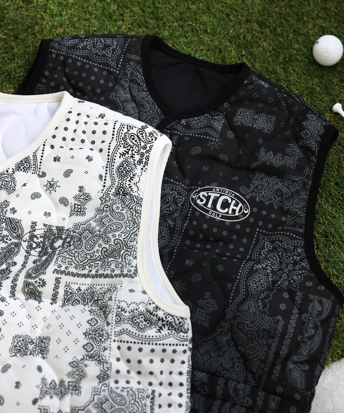 ANTIQUA GOLF×STCH Padded Vest Men's