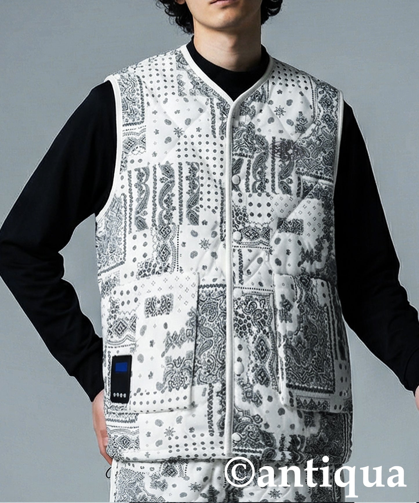 ANTIQUA GOLF×STCH Padded Vest Men's