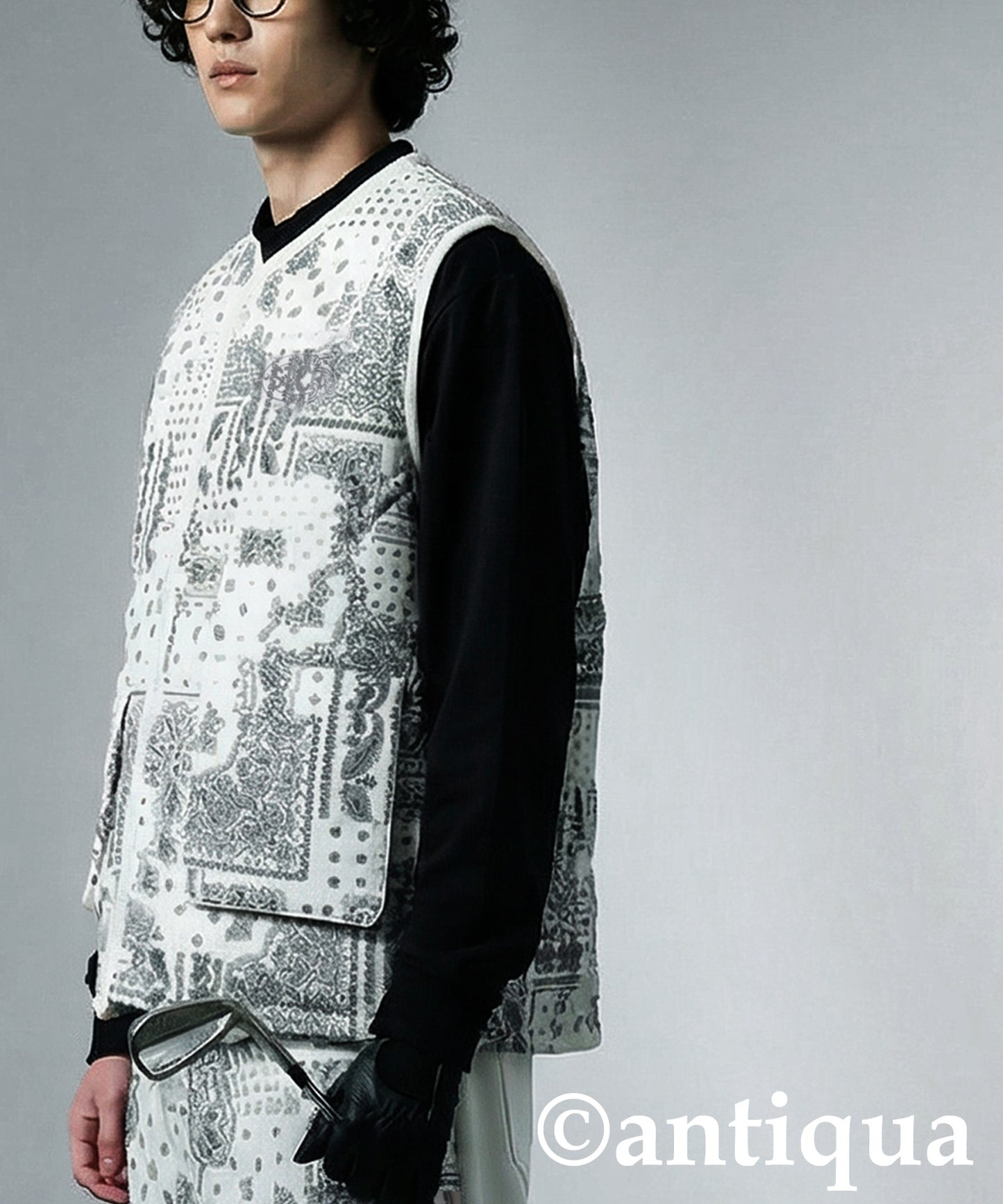 ANTIQUA GOLF×STCH Padded Vest Men's