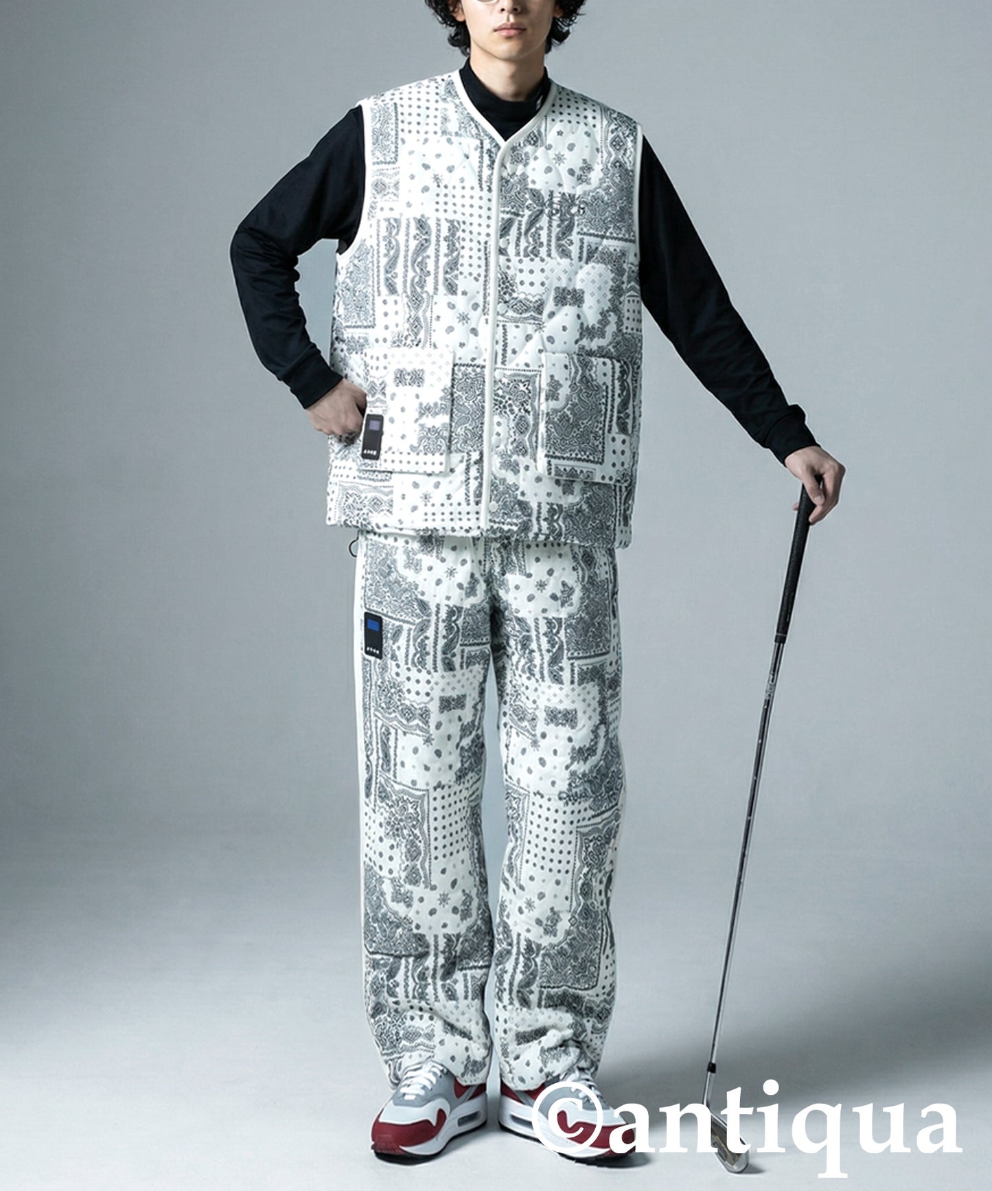 ANTIQUA GOLF×STCH Padded Vest Men's