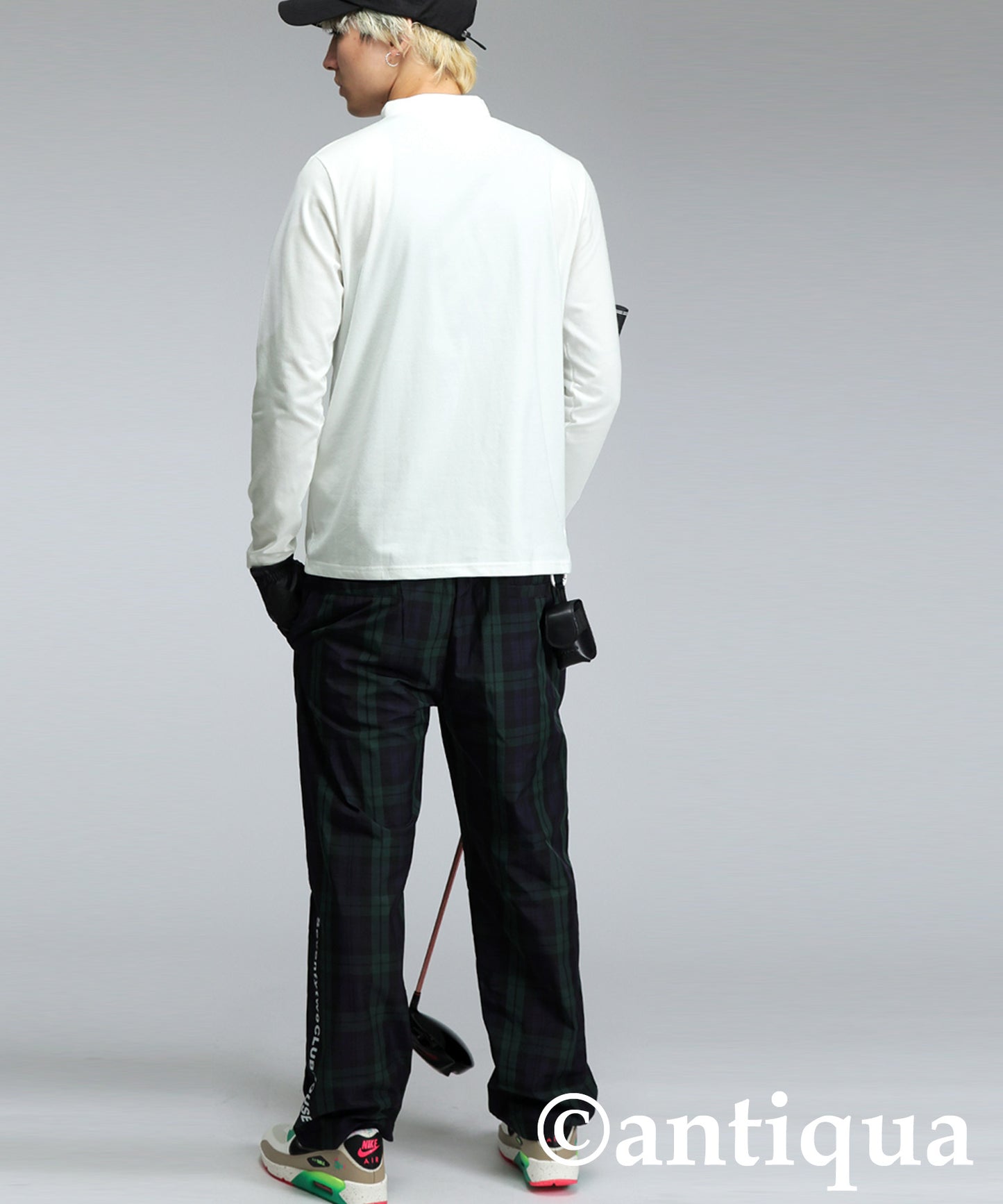 ANTIQUA GOLF×STCH Mock Neck Top Men's