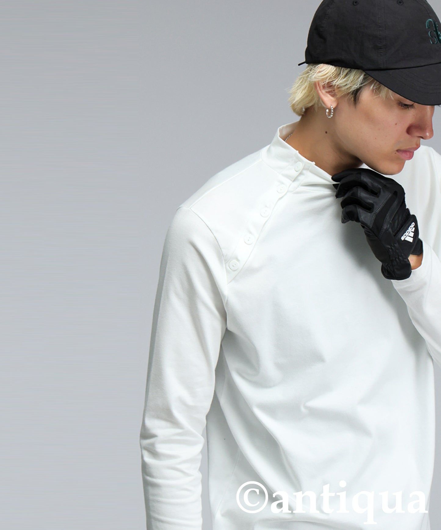 ANTIQUA GOLF×STCH Mock Neck Top Men's