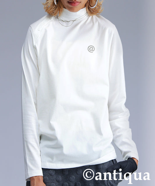 ANTIQUA GOLF×STCH Mock Neck Top Ladies