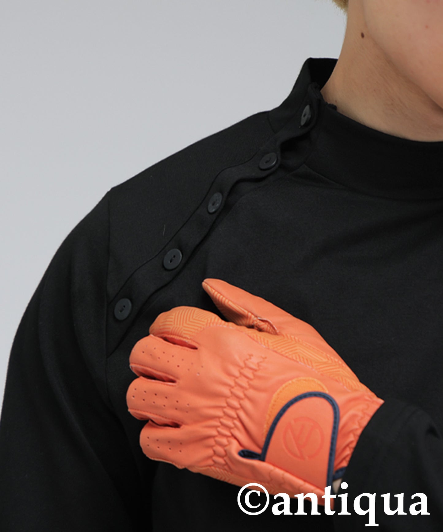 ANTIQUA GOLF×STCH Mock Neck Top Men's