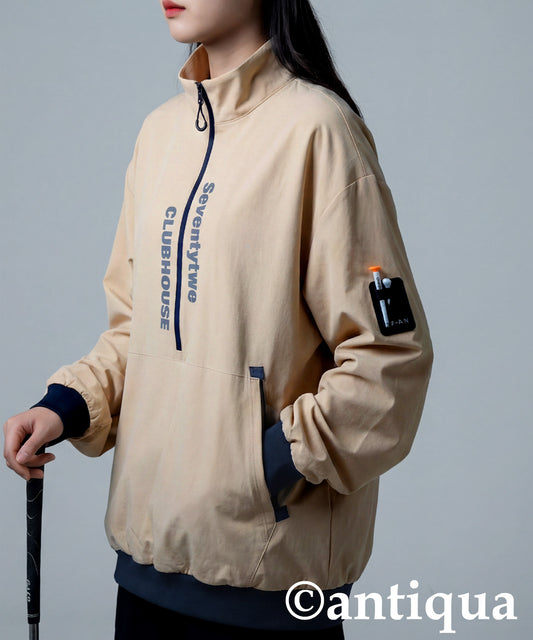 ANTIQUA GOLF×STCH Half-Zip Pullover Ladies