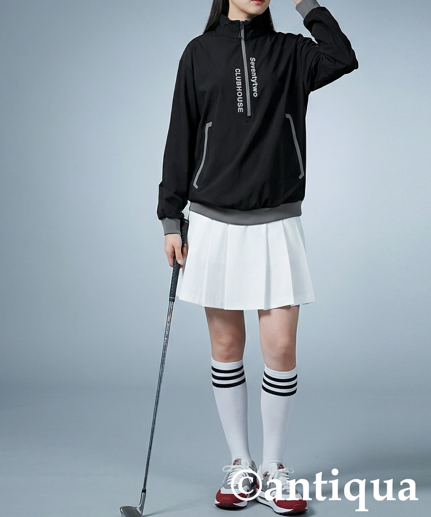 ANTIQUA GOLF×STCH Half-Zip Pullover Ladies