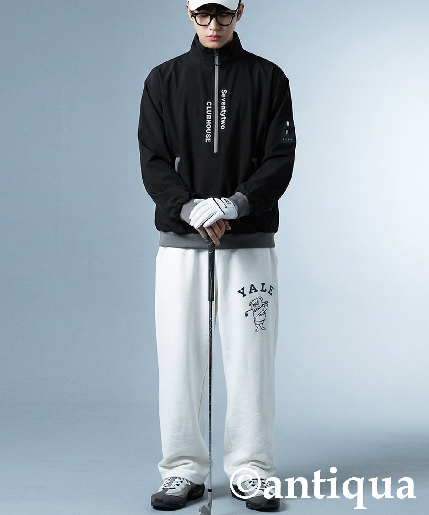 ANTIQUA GOLF×STCH Half-Zip Pullover Men's