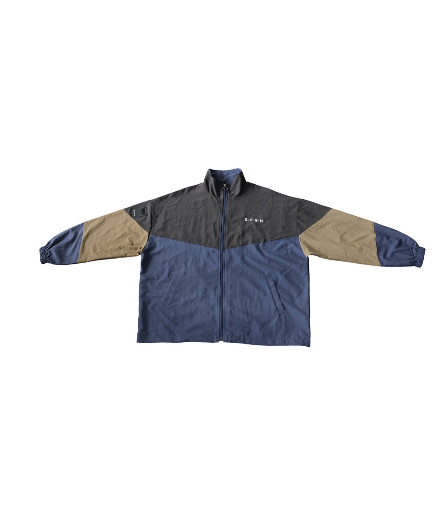 ANTIQUA GOLF×STCHStand Neck Color-Blocked Blouson Ladies