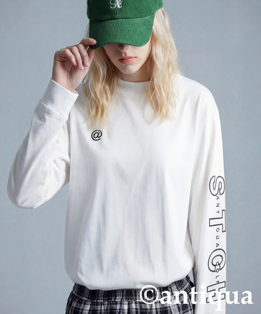 ANTIQUA GOLF×STCH Logo Long T-Shirt Ladies