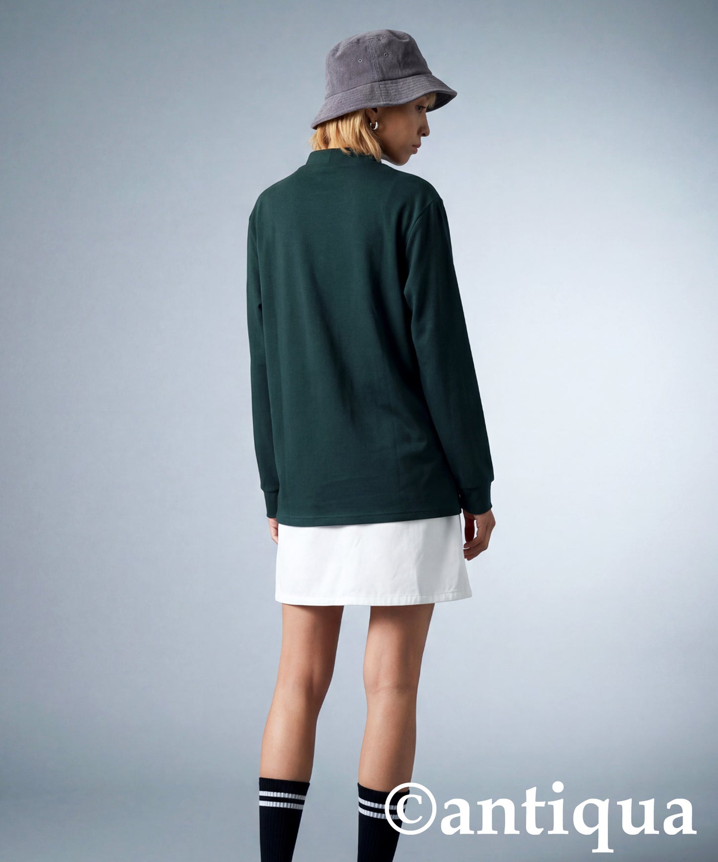 ANTIQUA GOLF×STCH Logo Long T-Shirt Ladies