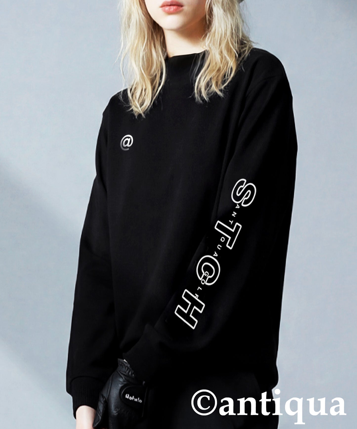 ANTIQUA GOLF×STCH Logo Long T-Shirt Ladies