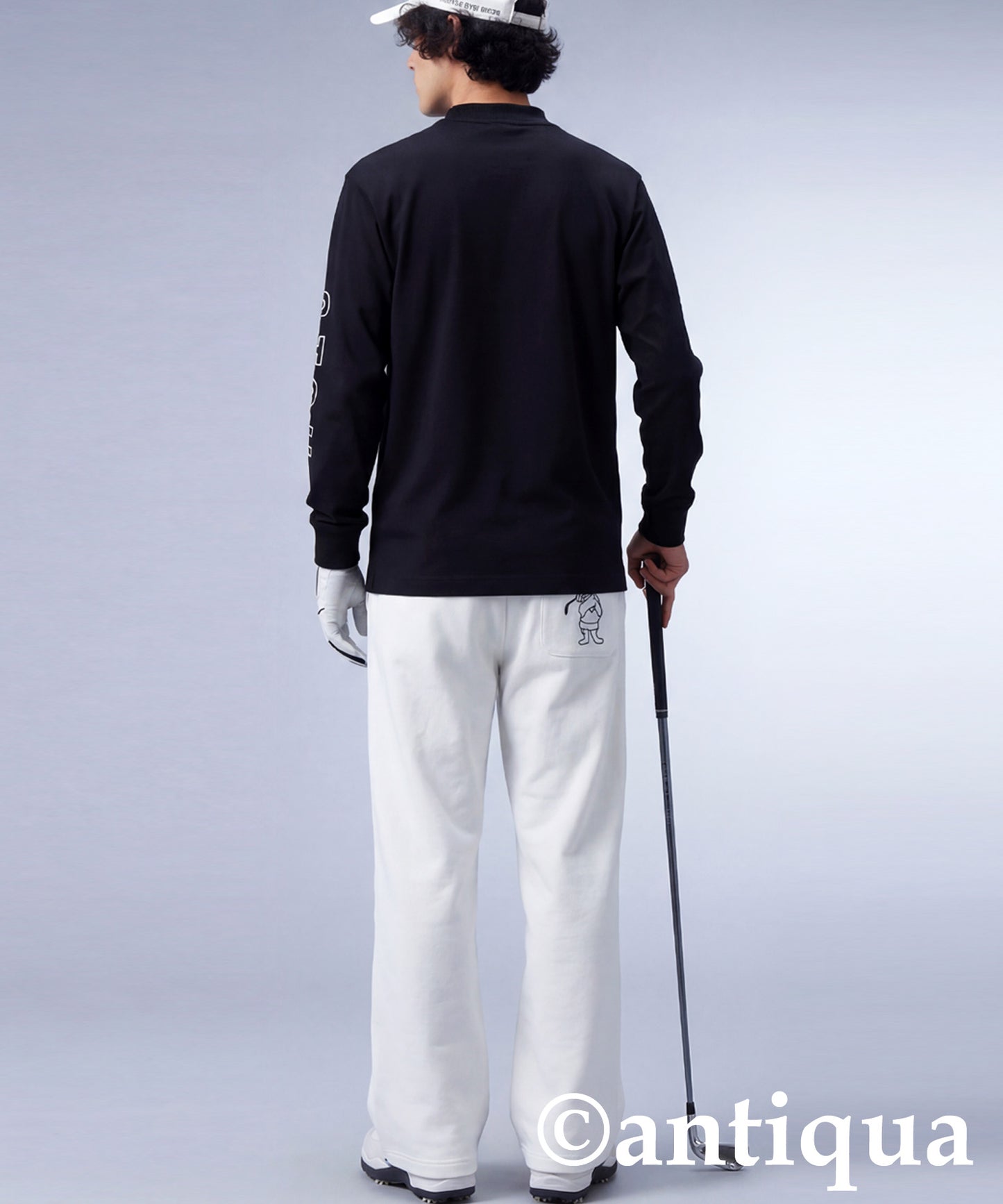 ANTIQUA GOLF×STCH Logo Long T-Shirt Men's