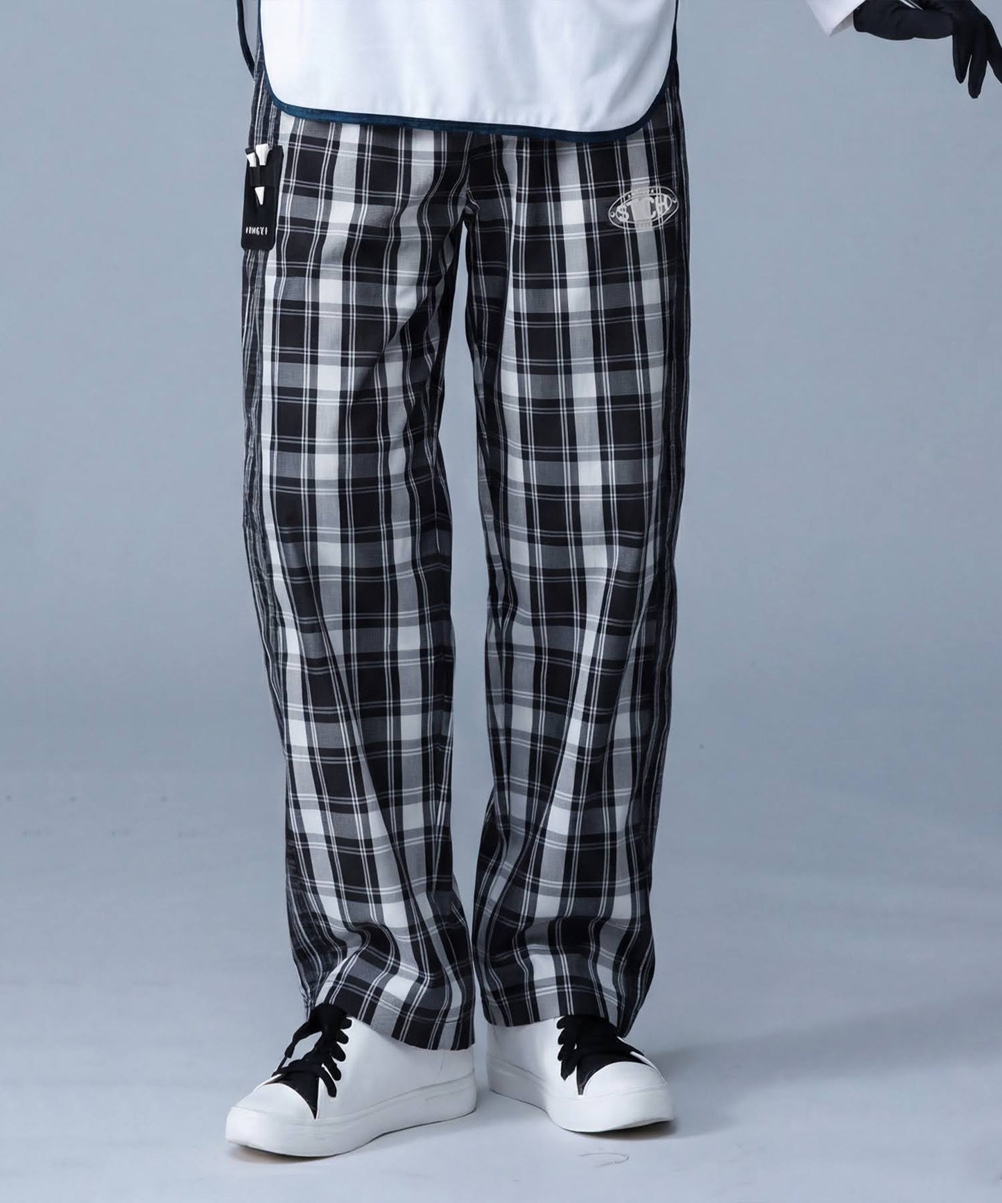 ANTIQUA GOLF×STCHCheckered Wide Pants Ladies