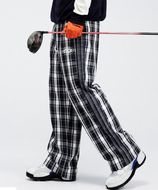ANTIQUA GOLF×STCHCheckered Wide Pants Men's