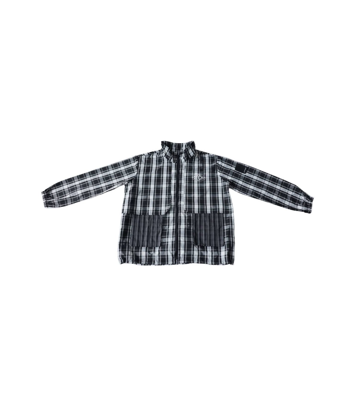 ANTIQUA GOLF×STCHCheckered Shirt Blouson Ladies
