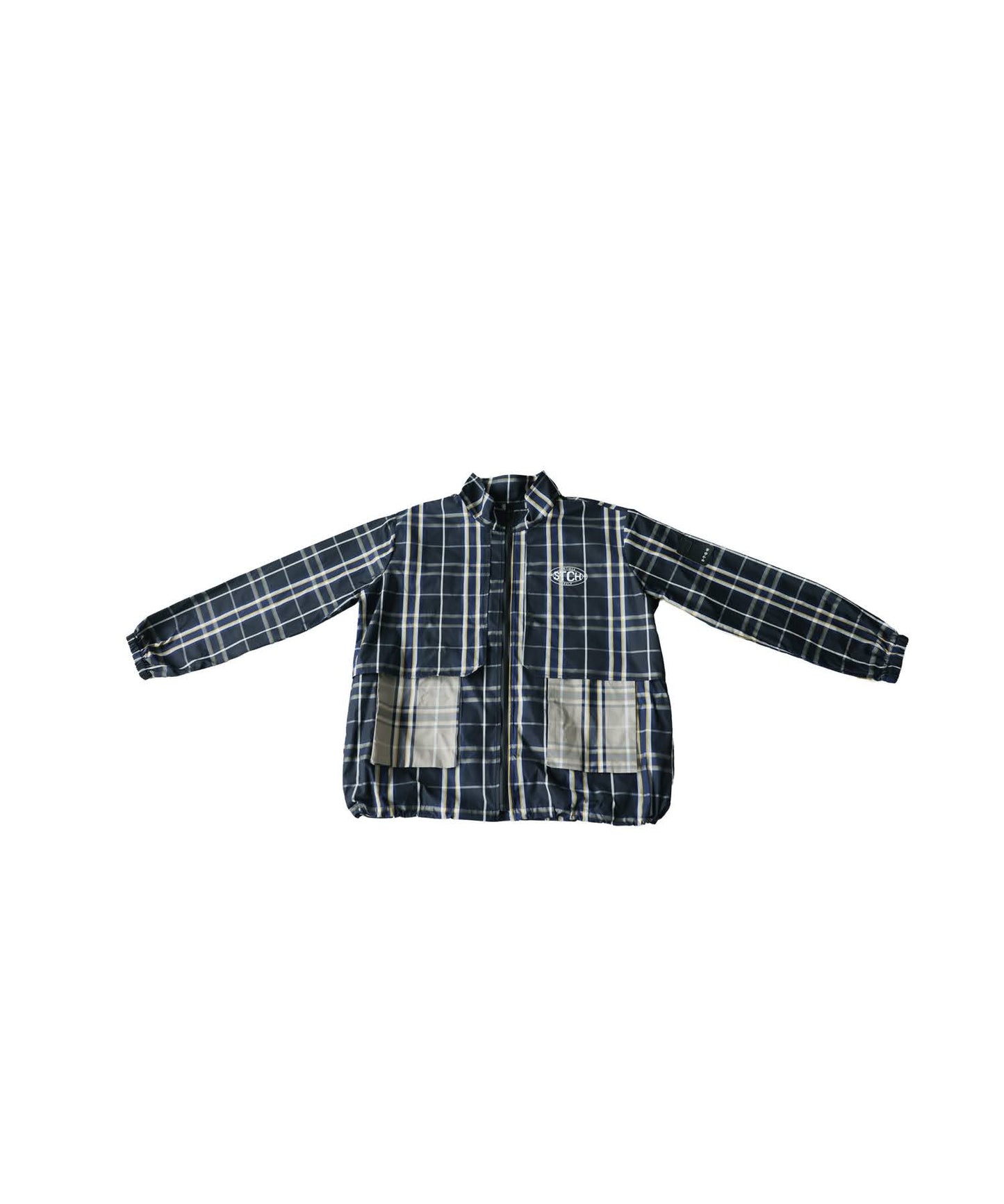 ANTIQUA GOLF×STCHCheckered Shirt Blouson Ladies