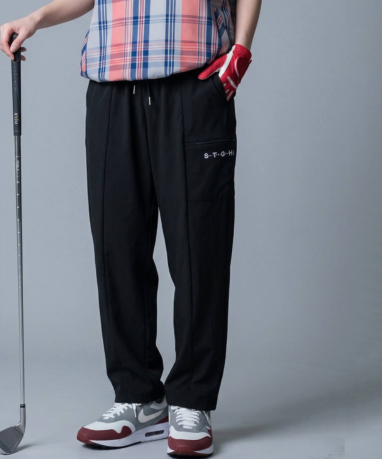 ANTIQUA GOLF×STCH Wide Long Pants Ladies