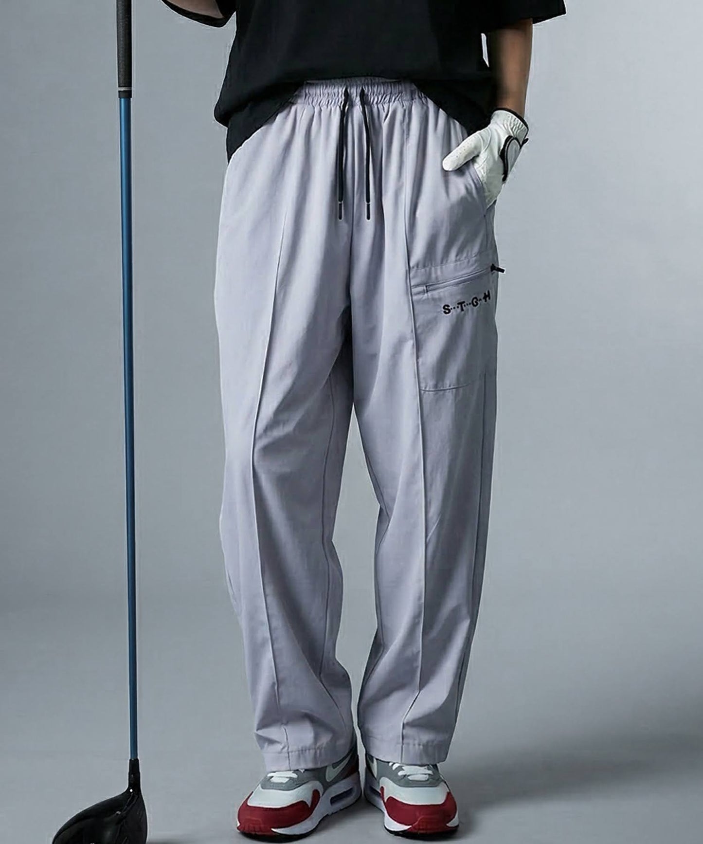 ANTIQUA GOLF×STCH Wide Long Pants Ladies