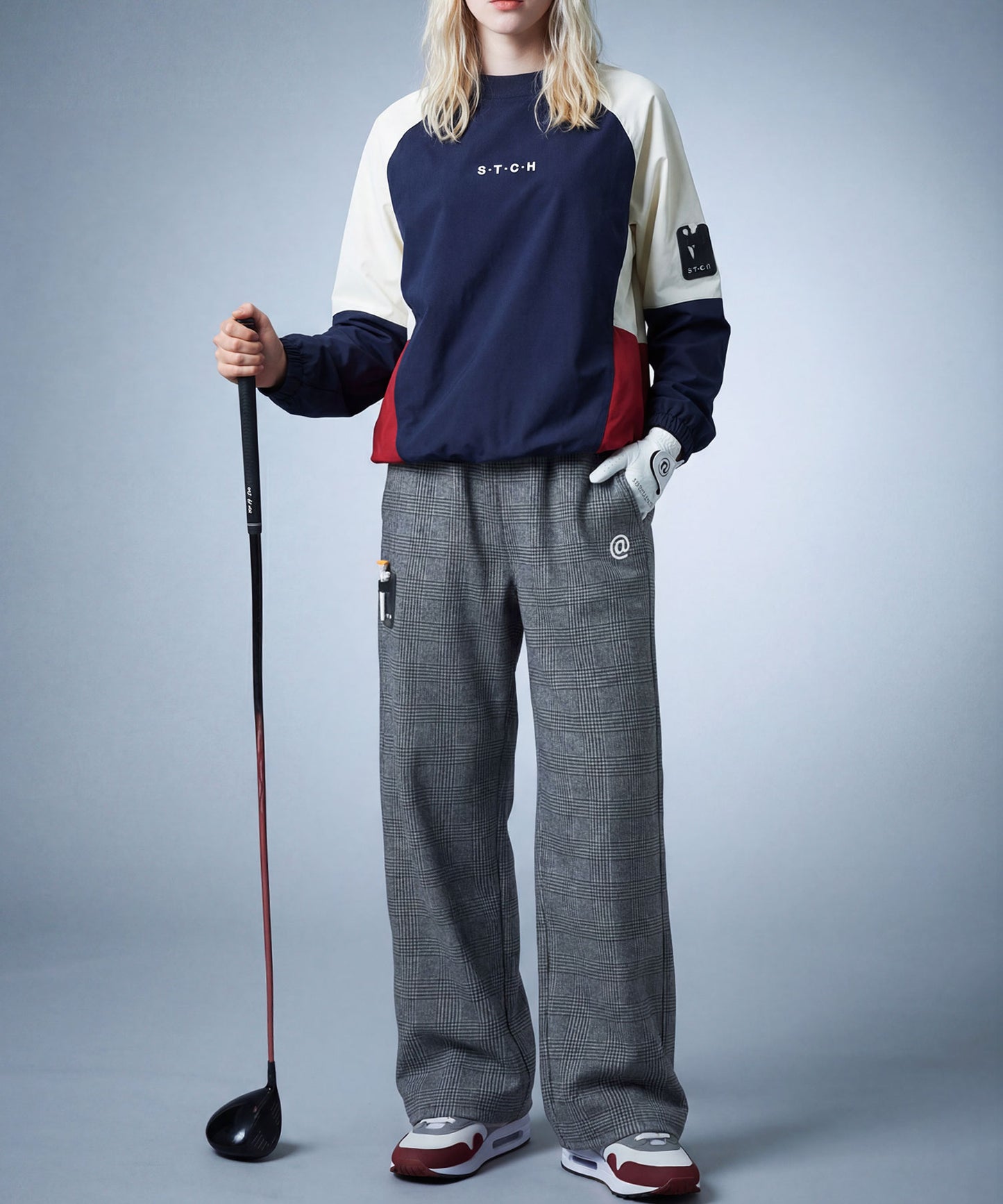 ANTIQUA GOLF×STCH Glen Check Pants Ladies