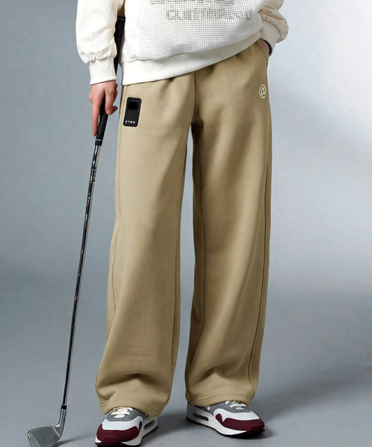 ANTIQUA GOLF×STCH Fleece-Lined Wide Straight Pants Ladies