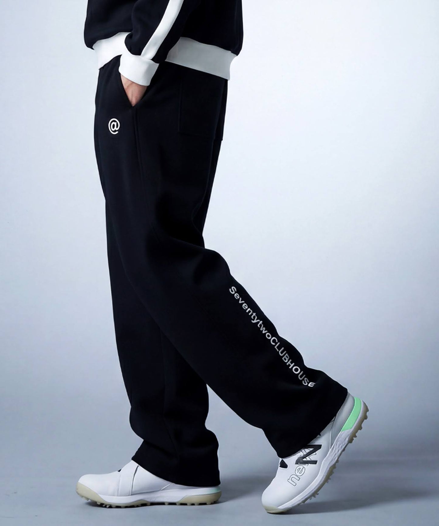 ANTIQUA GOLF×STCH Fleece-Lined Wide Straight Pants Men's