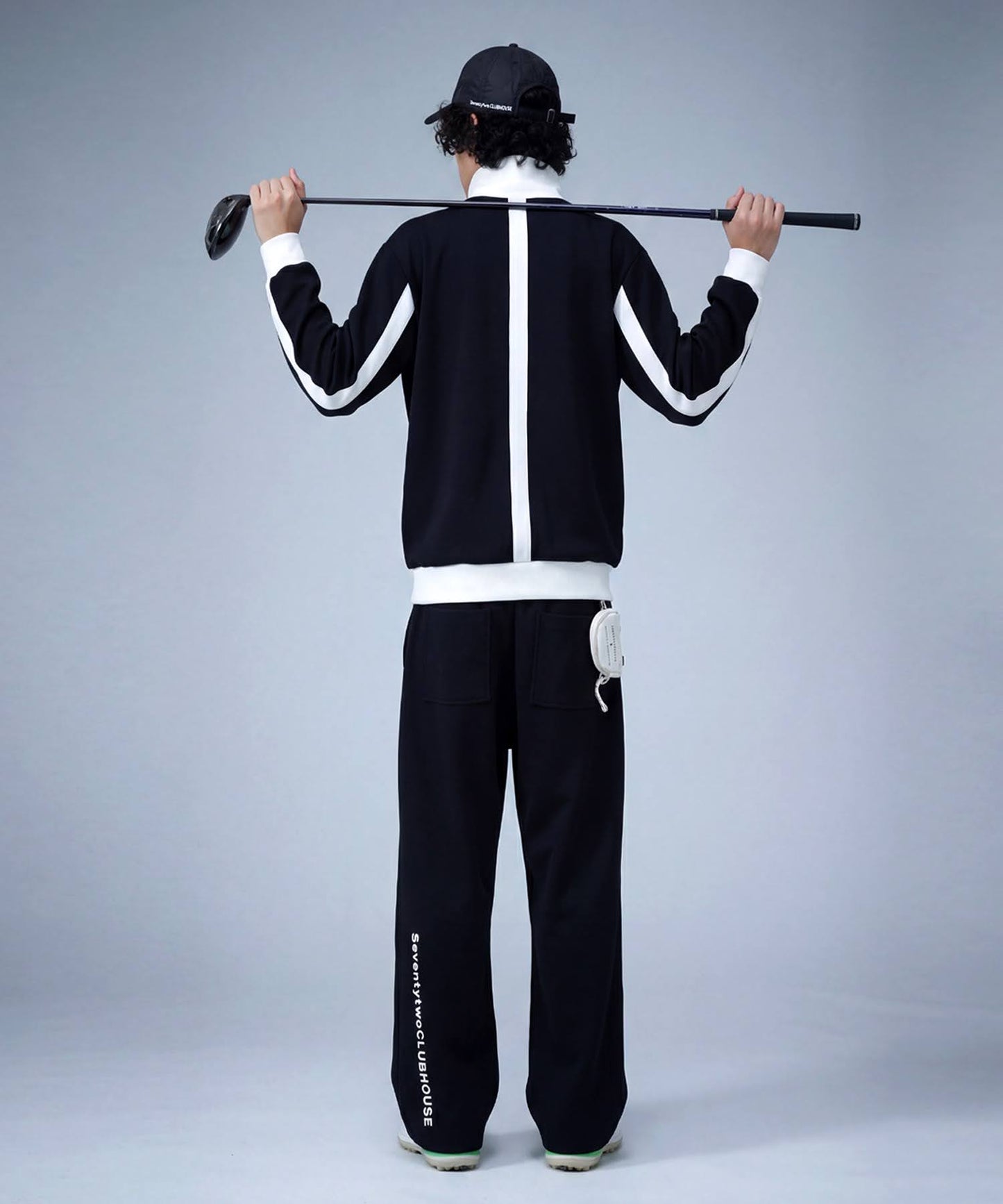 ANTIQUA GOLF×STCH Fleece-Lined Wide Straight Pants Men's
