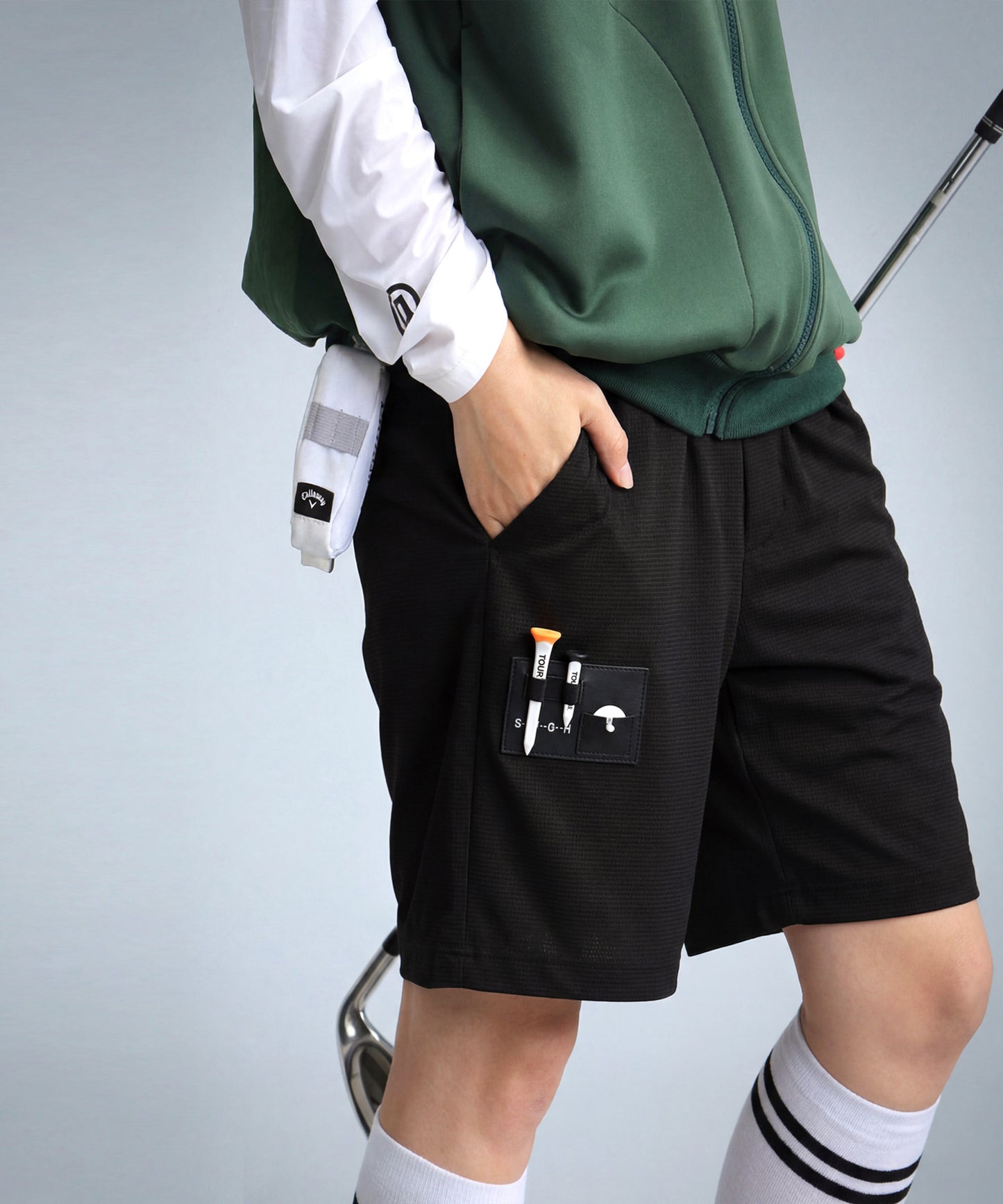 ANTIQUA GOLF×STCH Seersucker Shorts Men’s