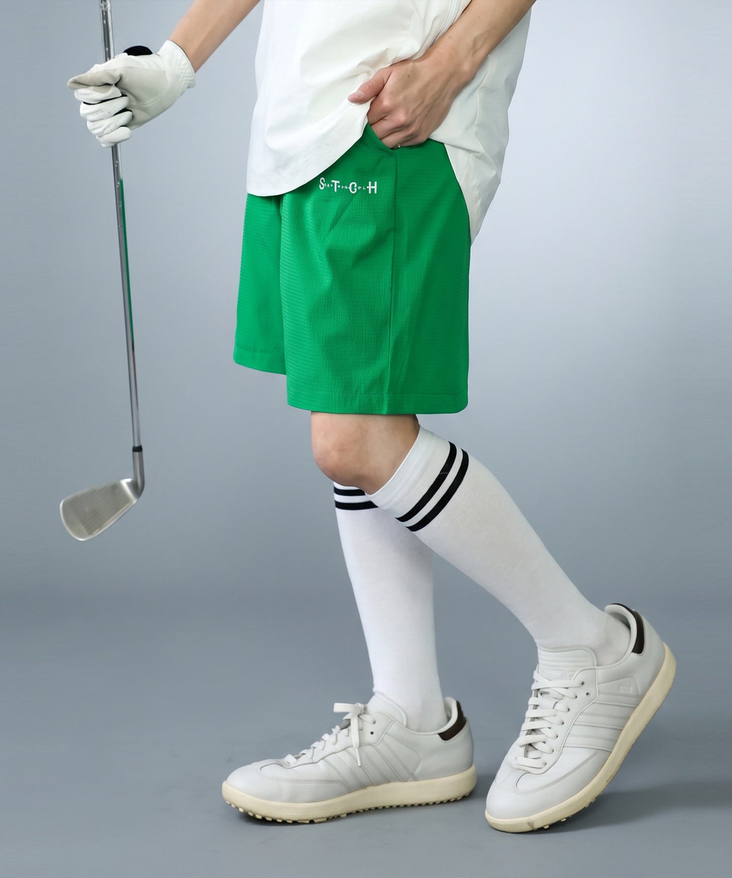 ANTIQUA GOLF×STCH Seersucker Shorts Ladies