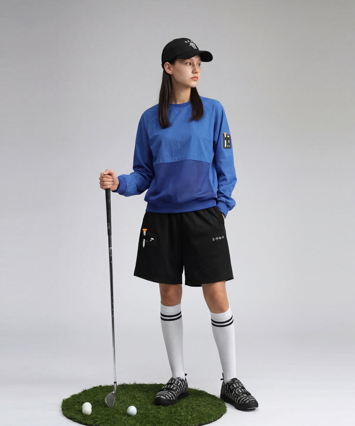 ANTIQUA GOLF×STCH Seersucker Shorts Ladies