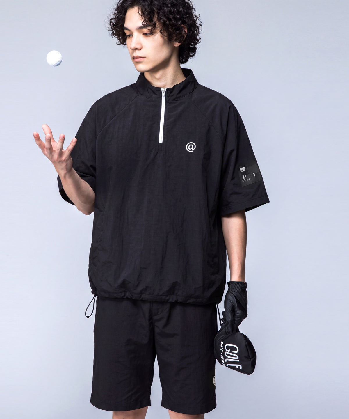 ANTIQUA GOLF×STCH 2-Way Color-Block Half-Zip Top Men’s
