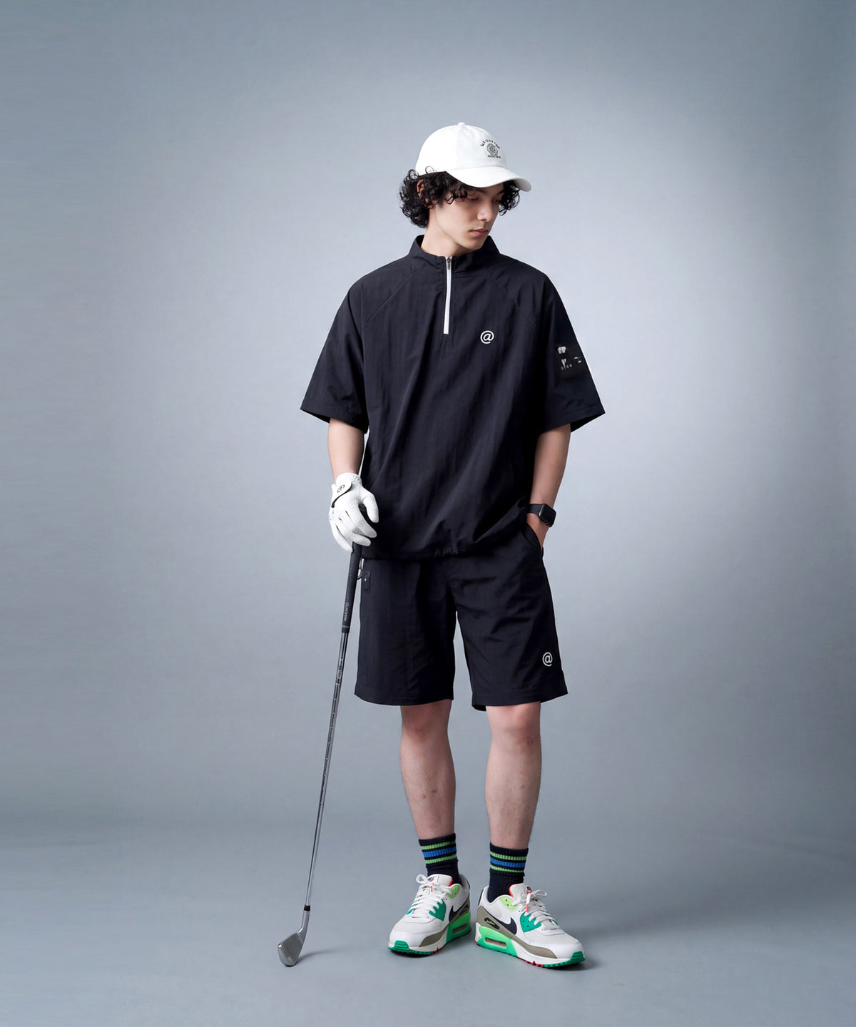 ANTIQUA GOLF×STCH 2-Way Color-Block Half-Zip Top Men’s
