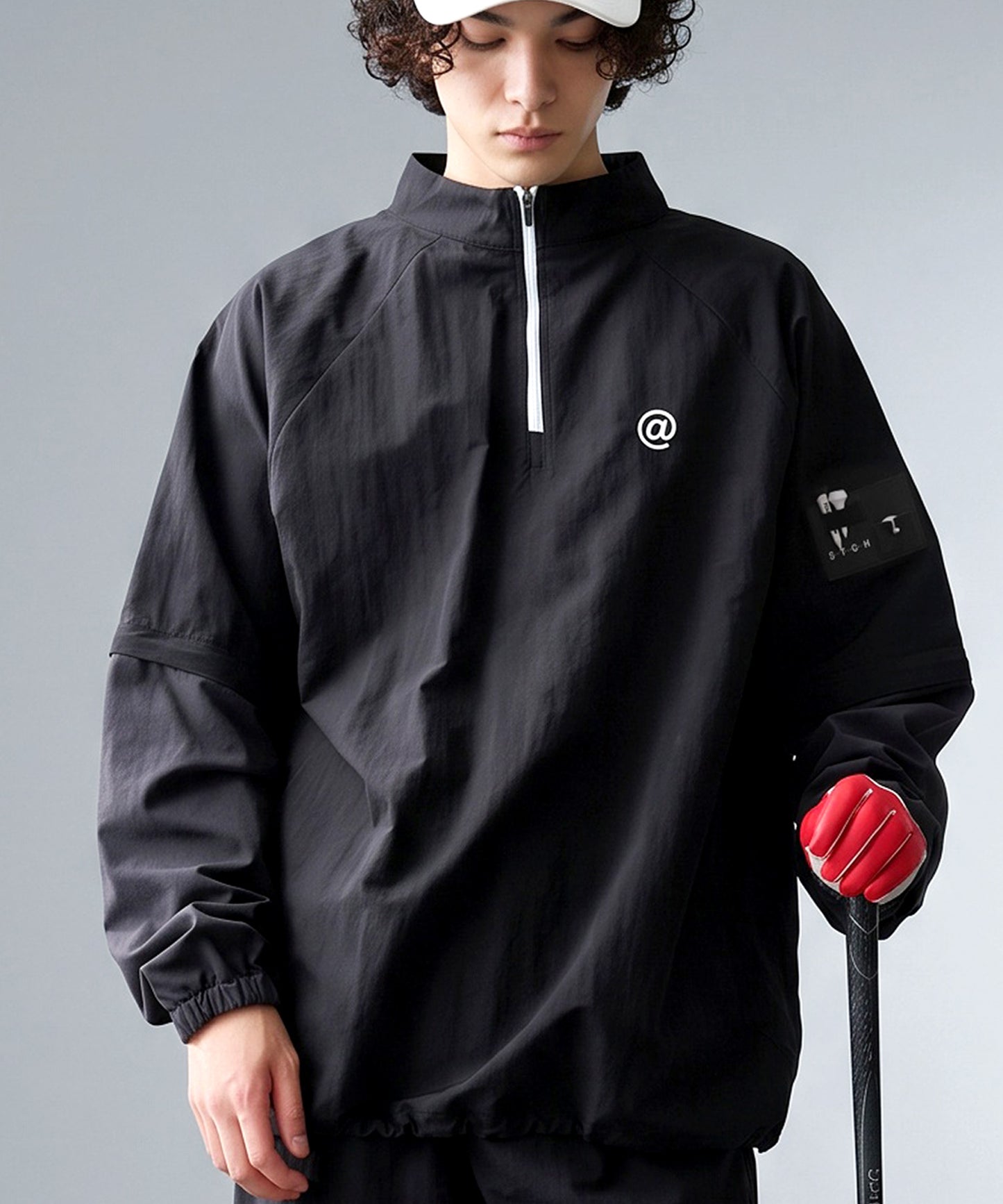 ANTIQUA GOLF×STCH 2-Way Color-Block Half-Zip Top Men’s