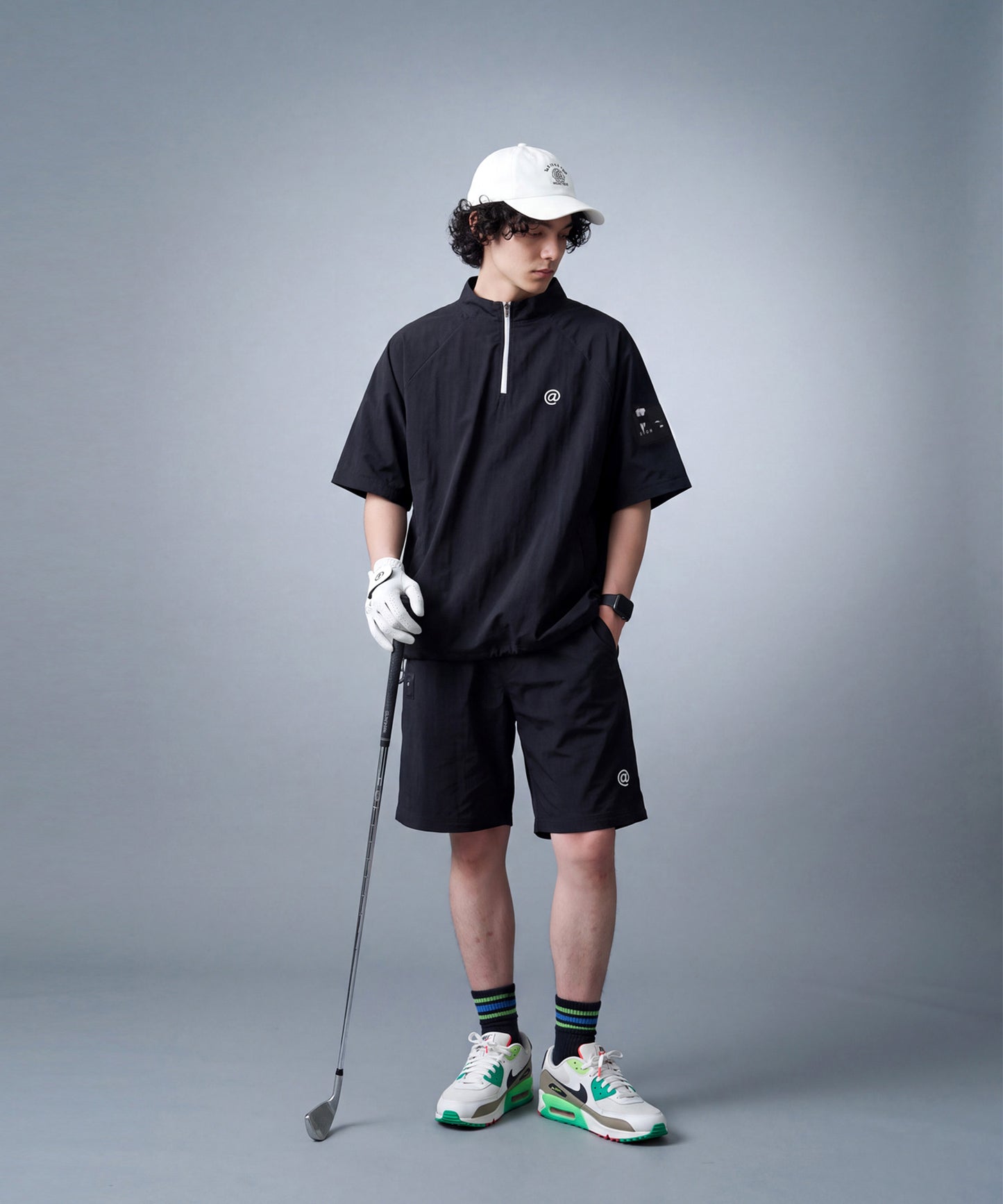 ANTIQUA GOLF×STCH 2-Way Color-Block Nylon Pants Men’s