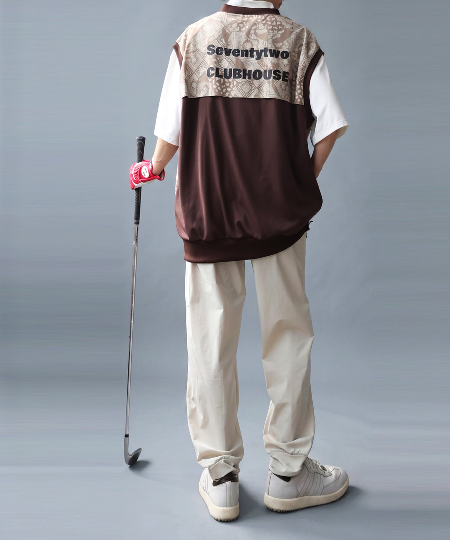 ANTIQUA GOLF×STCH Soccer Check Patterned Logo Pants Ladies