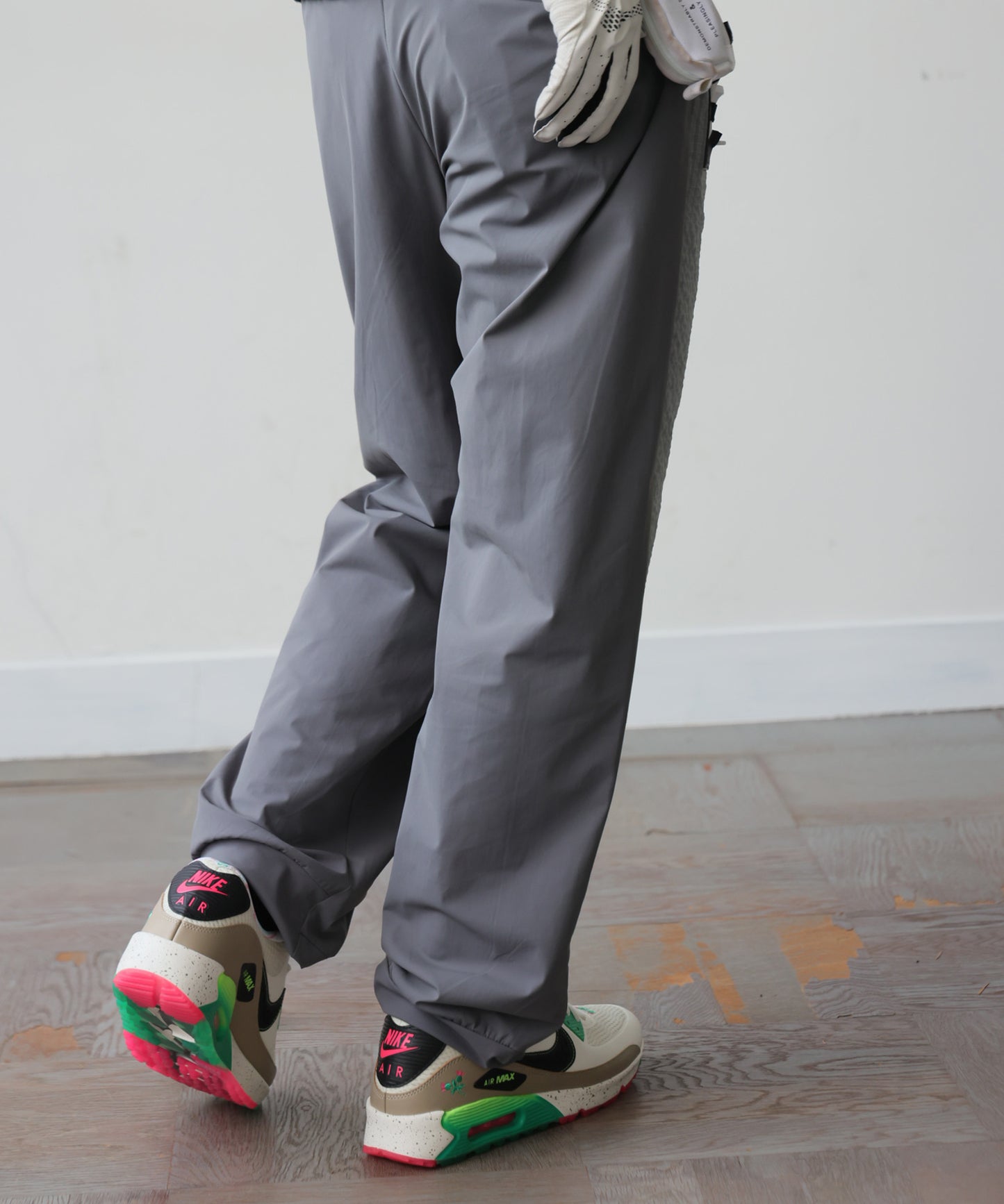 ANTIQUA GOLF×STCH Soccer Check Patterned Logo Pants Men’s